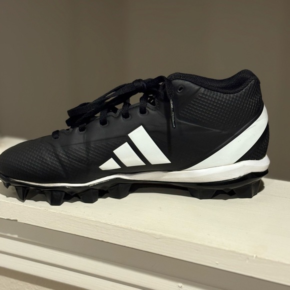 Adidas Adizero Impact.2 Youth Size 5.5 Black White Football Cleats IF5108 - Picture 3 of 10